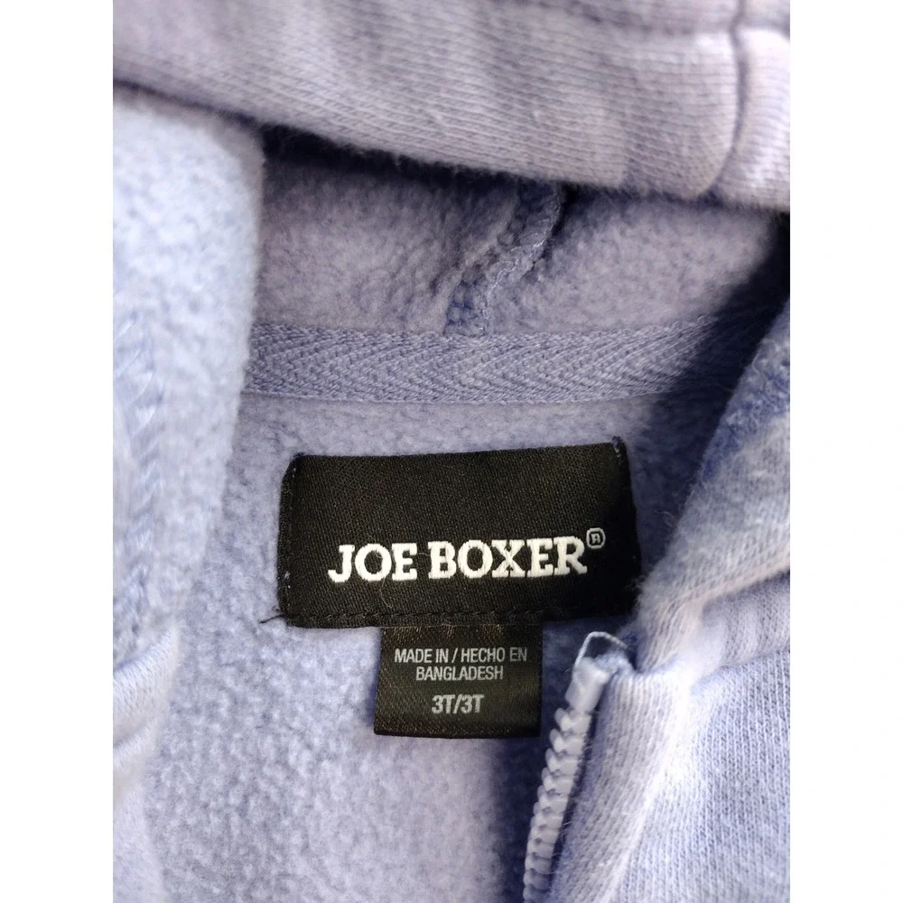 Joe Boxer Girls Purple Unicorn Full‎ Zip Fleece Hoodie Sweatshirt Size 3T